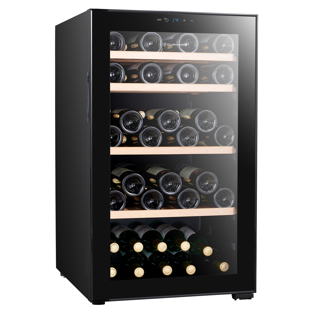 Climadiff CEPAGE52F Weinkühlschrank CEPAGE52F, Freistehend, 1 Zone, 52 Flaschen