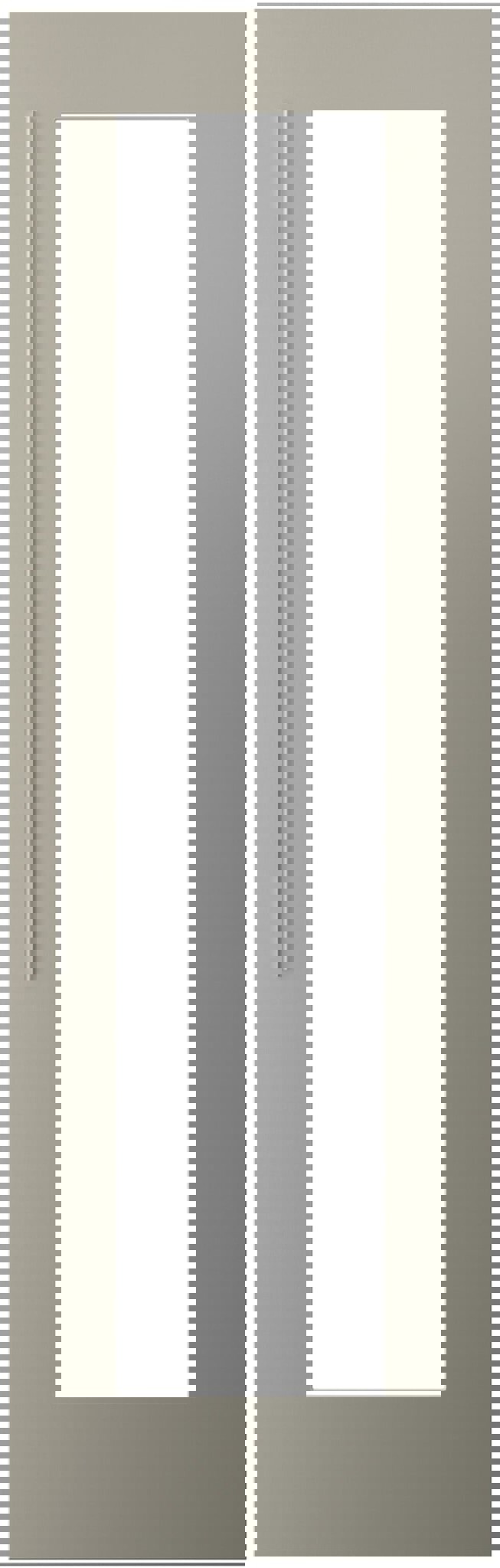 V-ZUG Türdoppel-Set, Chromstahl, Türanschlag rechts, 1087156