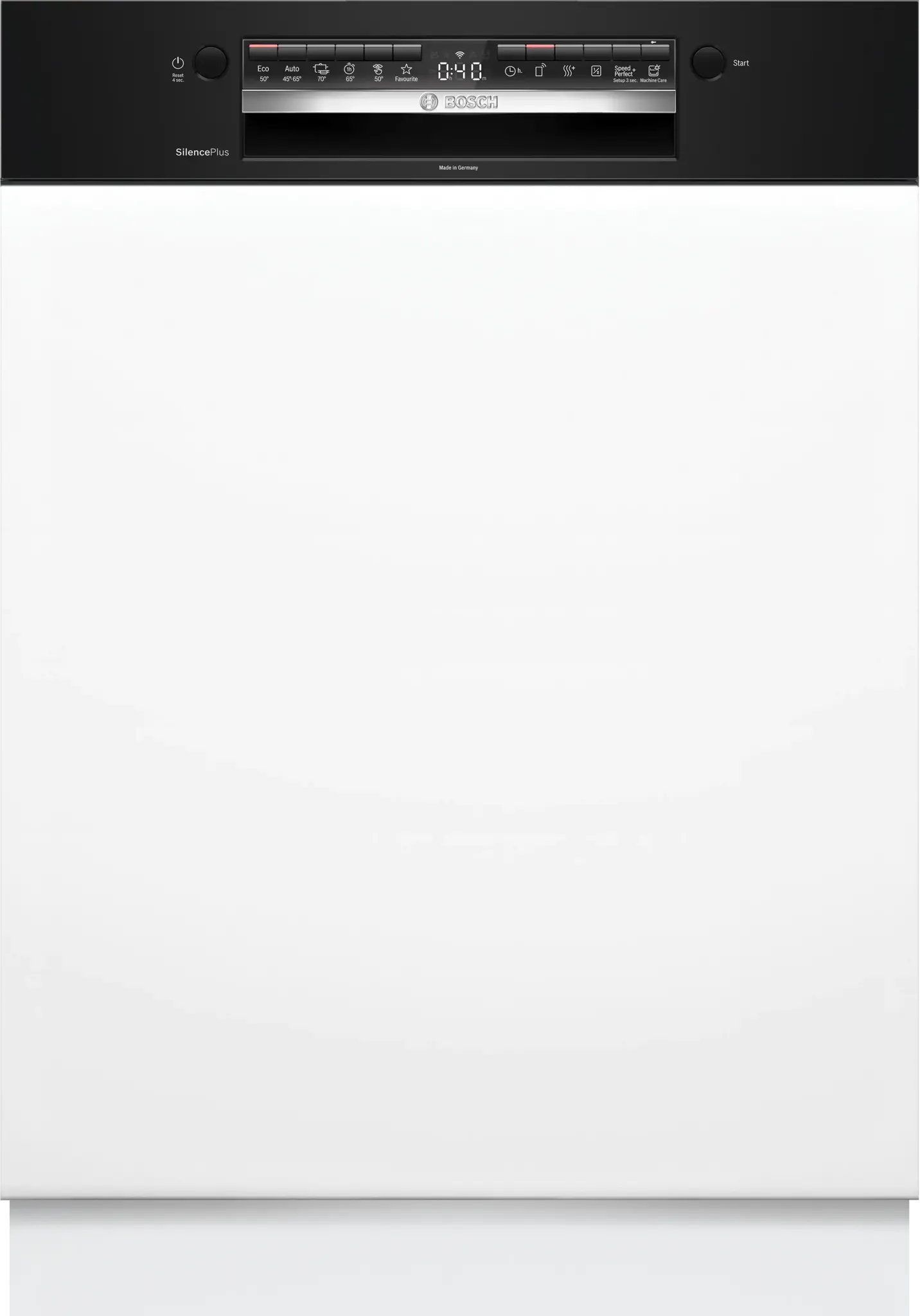 Bosch SMI4HCB07E Serie 4 Teilintegrierter Geschirrspüler, 60 cm, Schwarz