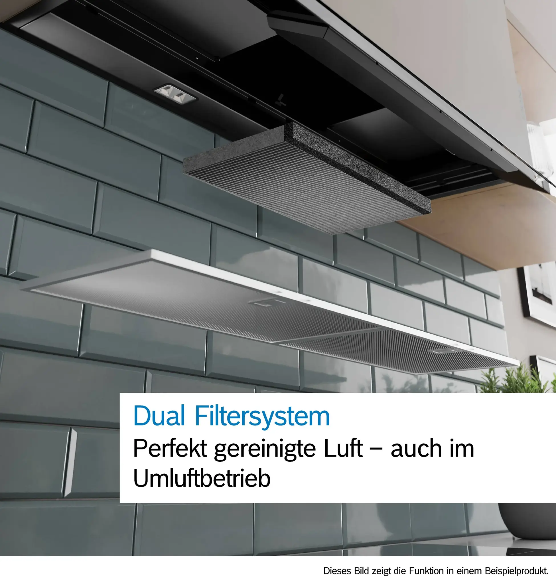 Bosch DBB65CC60C Integrierte Designhaube, 60 cm, Klarglas, Mattschwarz, Bild 9