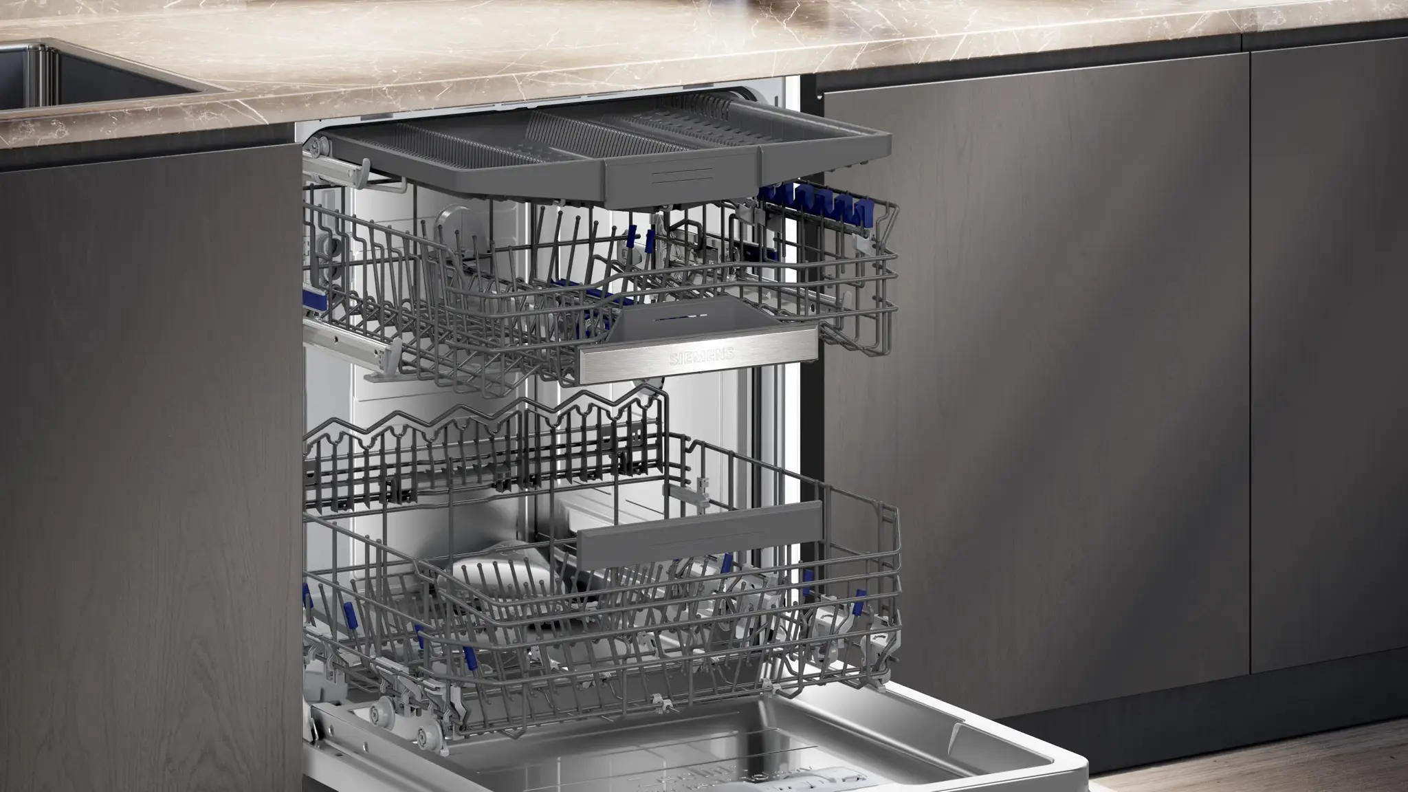 Siemens SX75ZX17CE iQ500, Vollintegrierter Geschirrspüler, 60 cm, XXL, Zeolith-Trocknen, Bild 10