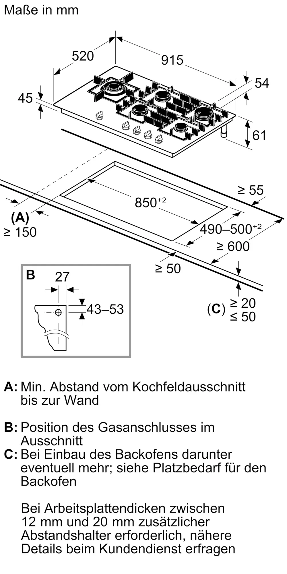 Siemens ER9A6SH40 iQ700, Gaskochfeld, 90 cm, Hartglas, Schwarz, Bild 11