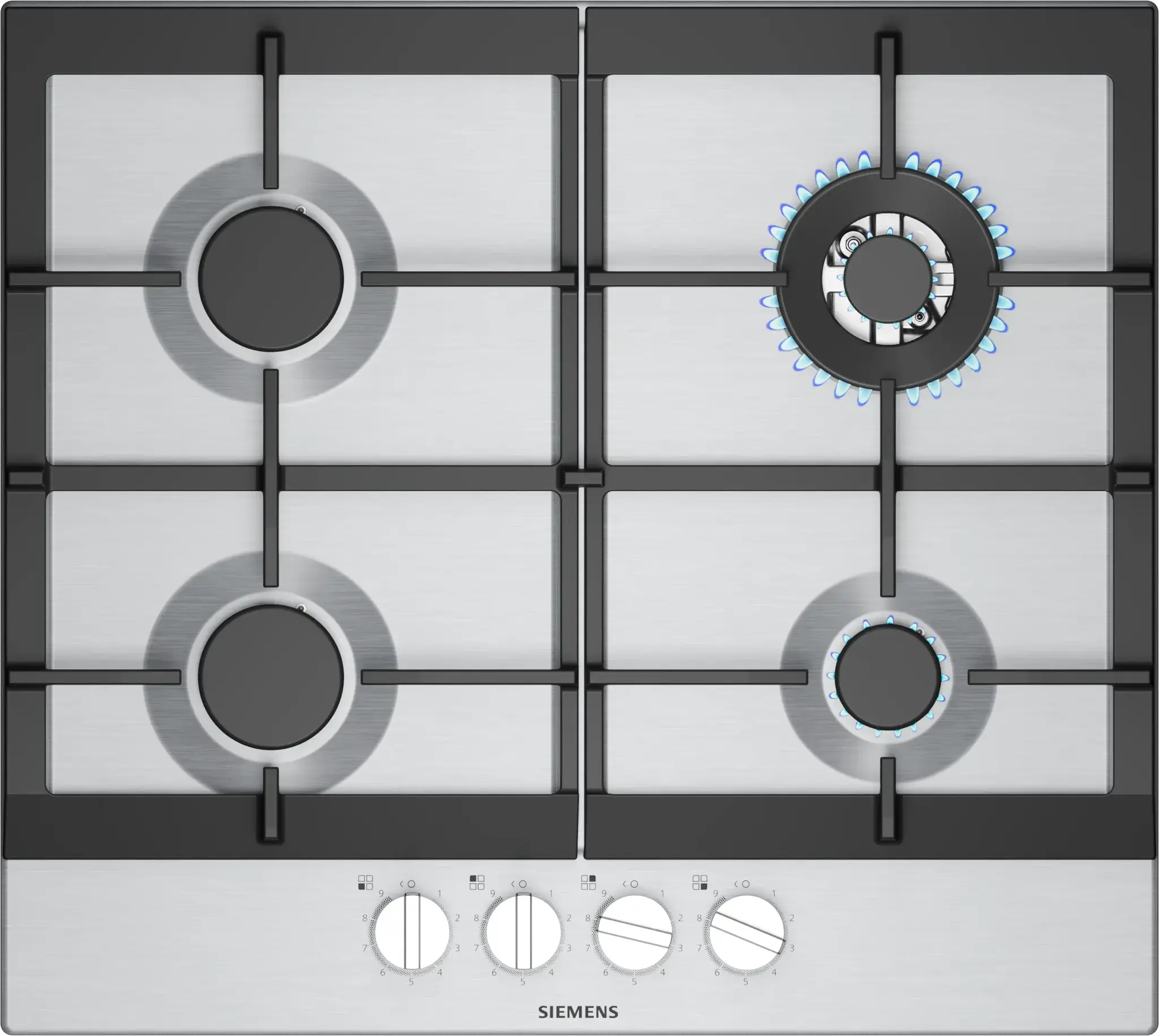Siemens EC6A5HI90 iQ700, Gaskochfeld, 60 cm, Edelstahl