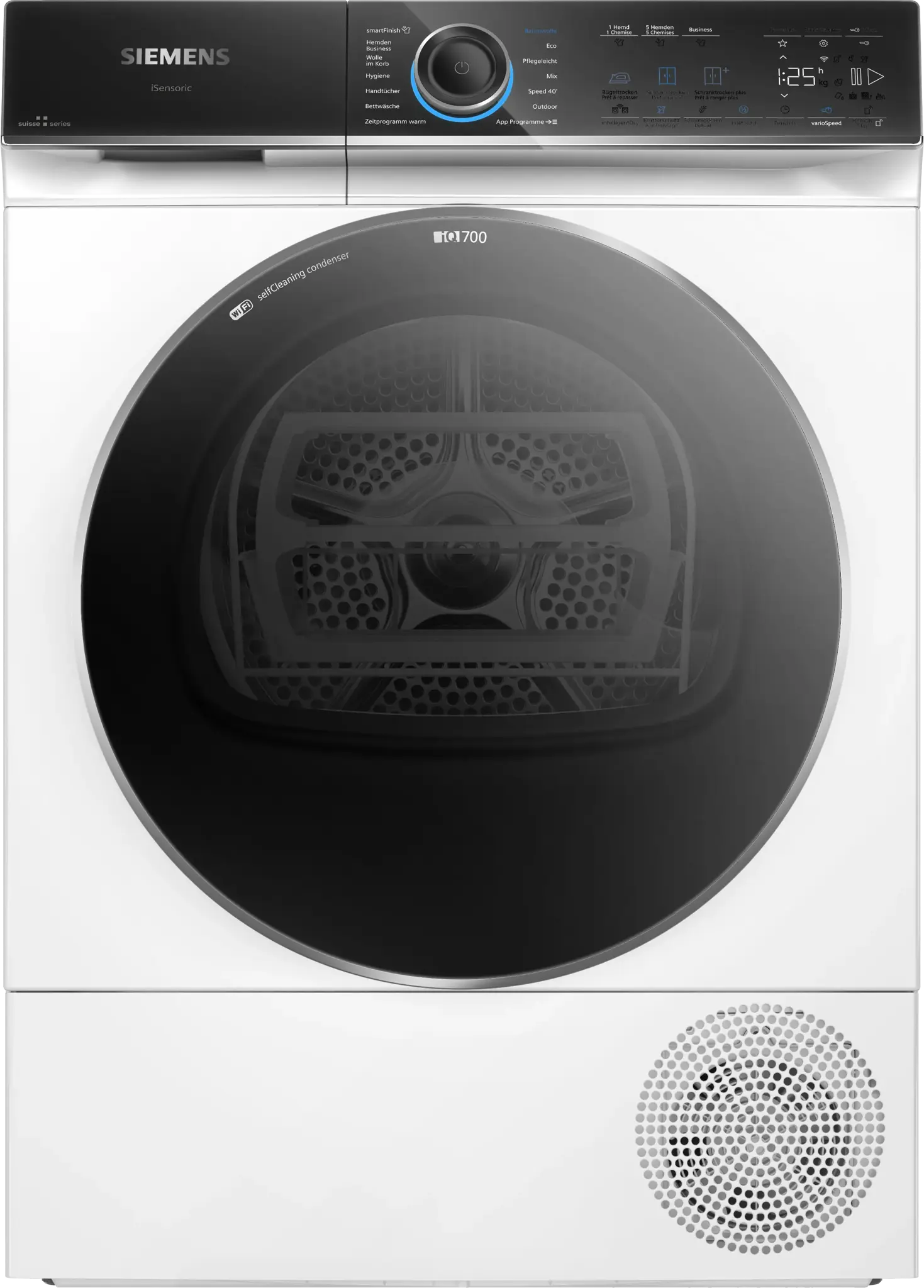 Siemens WQ46B2C1CH iQ700, Wärmepumpen-Trockner, 9 kg, Weiß