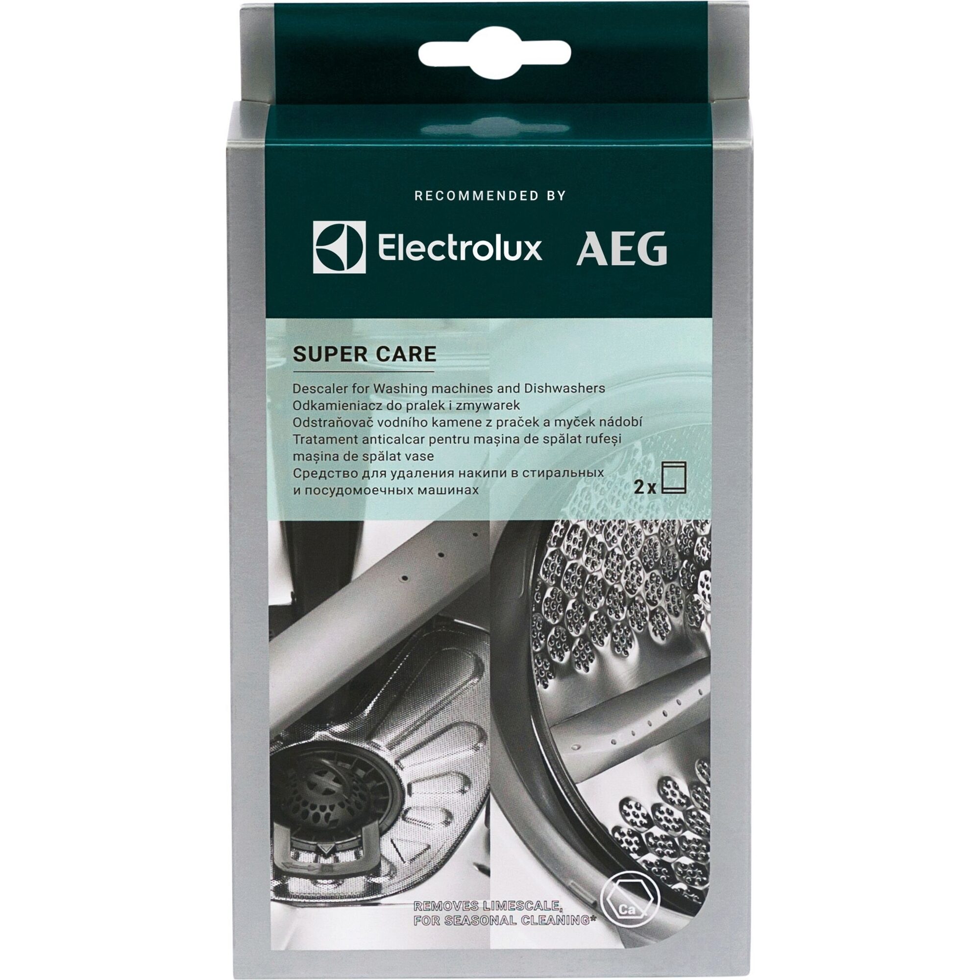 AEG M2GCP101 Super Care–Extrastarker Entkalker für Geschirrspüler und Waschmaschine, 902986566