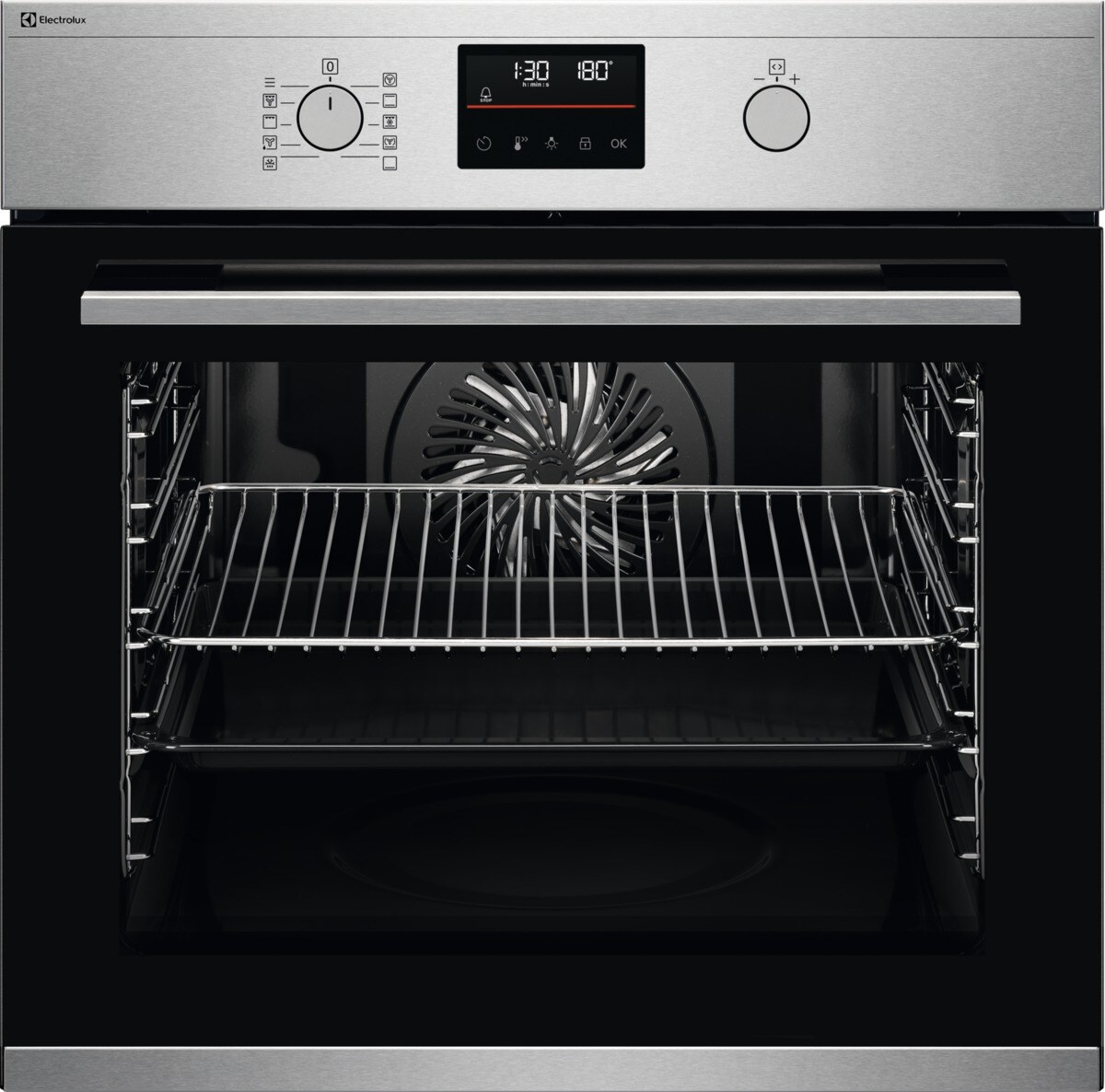 Electrolux EB6L40YCN Backofen Chrom mit Antifingerprint Beschichtung Beheizungsart: Heissluft, 944271637