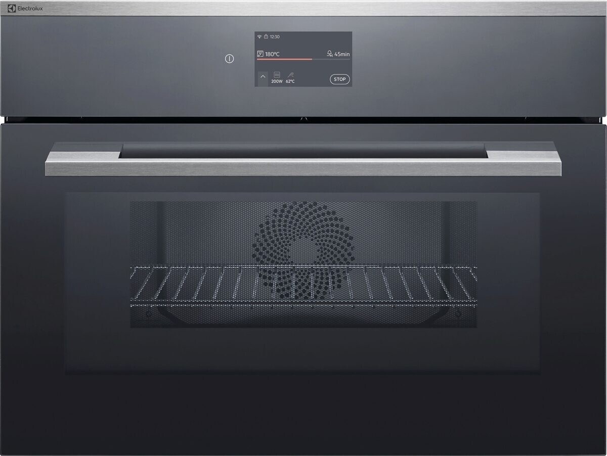 Electrolux EB4GL90KCN Kompakt-Kombi-Mikrowellengerät Chrom mit Antifingerprint Beschichtung Beheizungsart: Heissluft, 944005301
