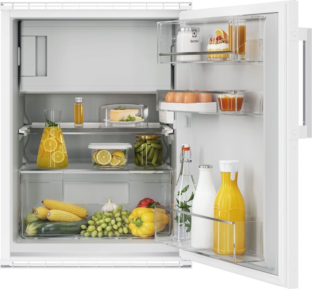 Electrolux EK136SRWE Kühlschrank Dekorierbar Rechts wechselbar Weiss Breitennorm 55, 923667000