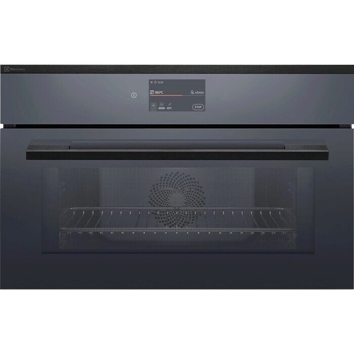 ELECTROLUX EB3GL9KSP Einbau-Mikrowelle 55 cm Multifunktions-Ofen Schwarz Spiegel, 944005229