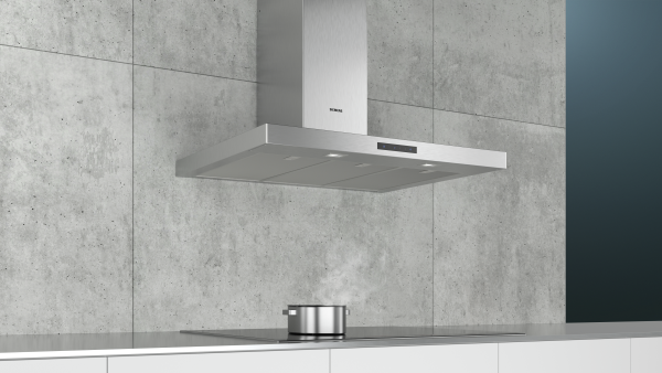 Siemens LC96BBM50 iQ300, Wandhaube, 90 cm, Edelstahl