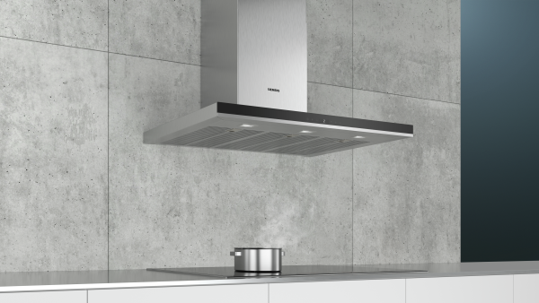 Siemens LC98BIP50 iQ500, Wandesse, 90 cm, Edelstahl