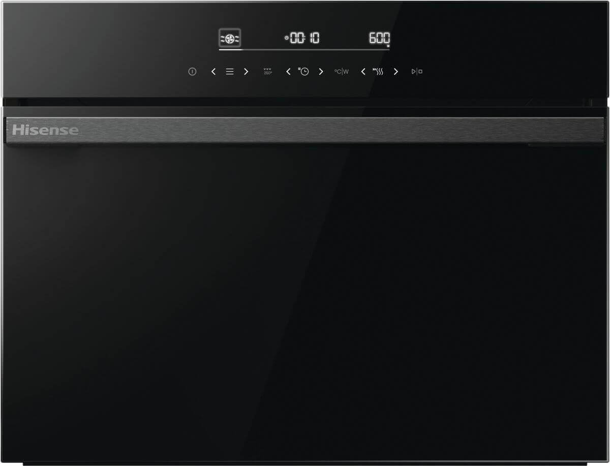 HISENSE BIM45342ADBG Kompaktbackofen mit Mikrowellenfunktion BlackGlass HI6