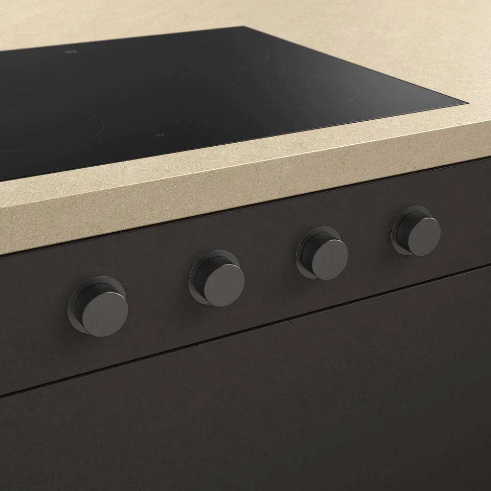 V-ZUG Externe Drehschalter (2 Stück) für CookTop V2000 I302, I402, Schwarz, 1289770
